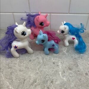 Colorful My Little Pony Unicorns Quantity 4